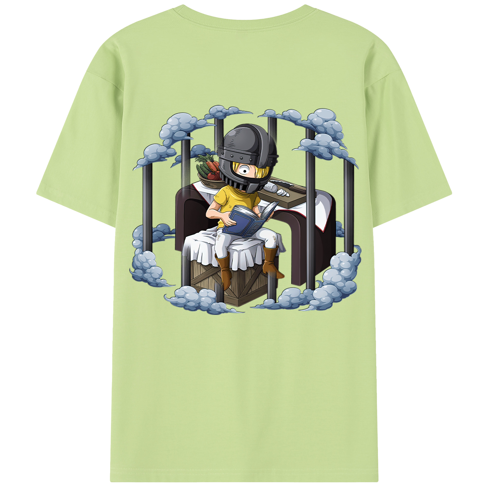 ワンピース サンジ ONE PIECE Sanji 綿100％半袖Tシャツ（背面プリント）